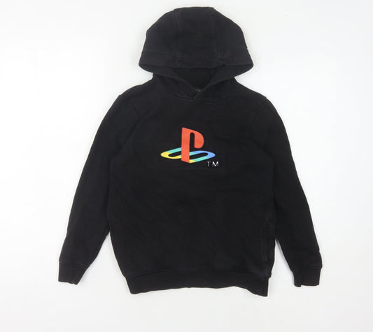 Official Boys Black PlayStation Hoodie 9-10 Years