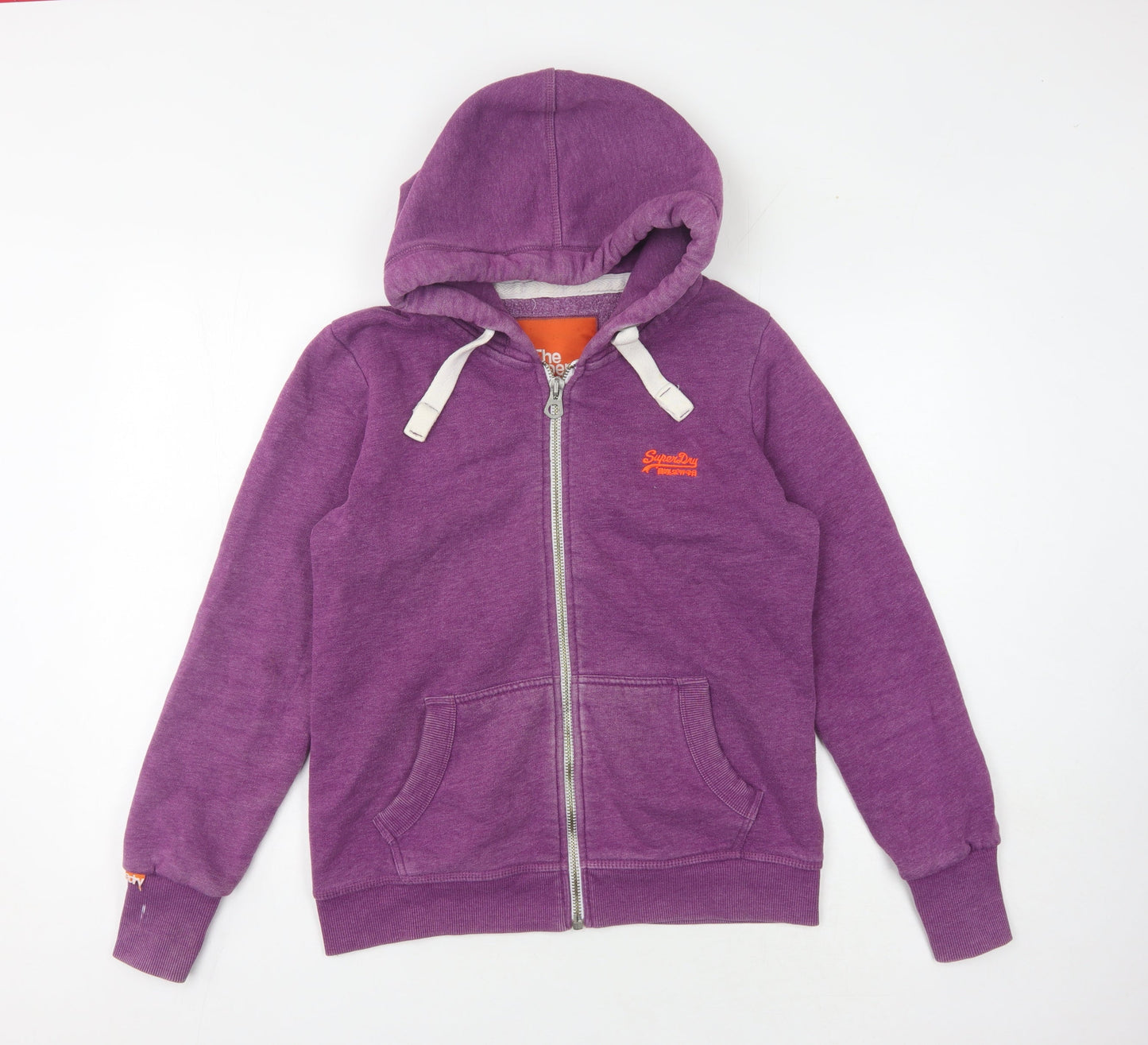 Superdry Women's Purple Full Zip Hoodie, L