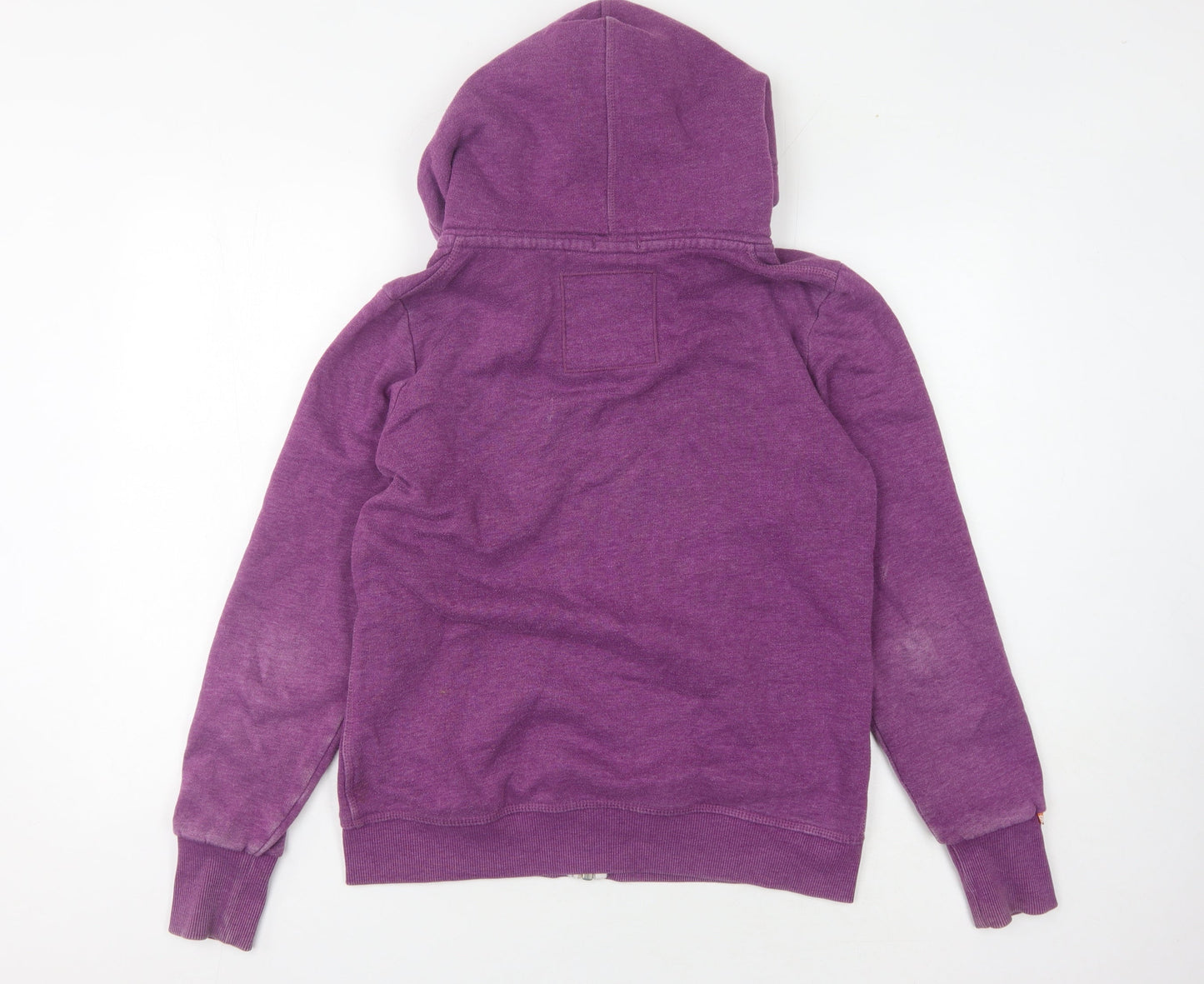 Superdry Women's Purple Full Zip Hoodie, L