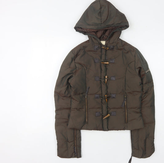 Duck and Cover Women’s Brown Hooded Jacket XS