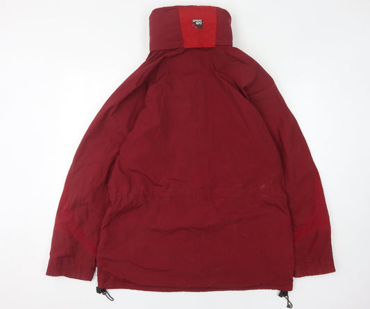 Sprayway Men's Red Winter Nylon Hooded Jacket L