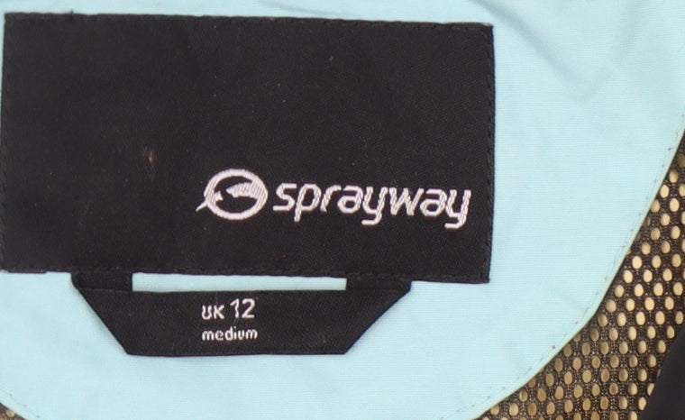 Sprayway Women's Blue Medium Hooded Windbreaker Jacket
