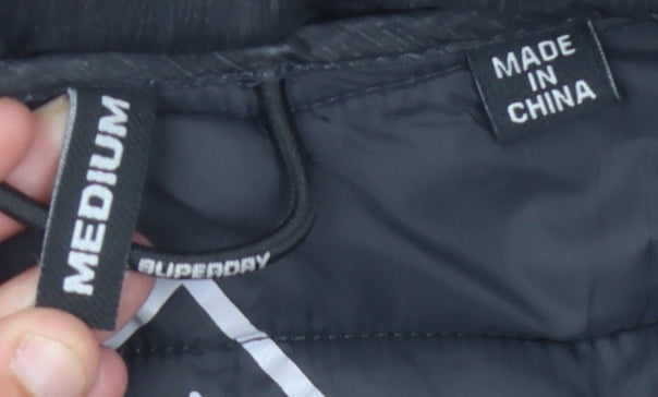Superdry Women's Black Puffer Jacket - Medium