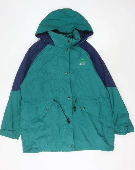 Craghoppers Women's Green Parka Jacket Size 16 Waterproof