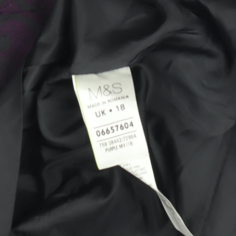 Marks and Spencer Women's Purple Dress Size 18