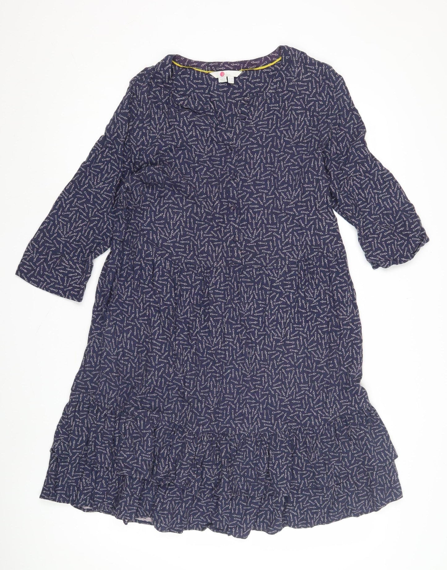 Boden Women's Blue A-Line Dress Size 14