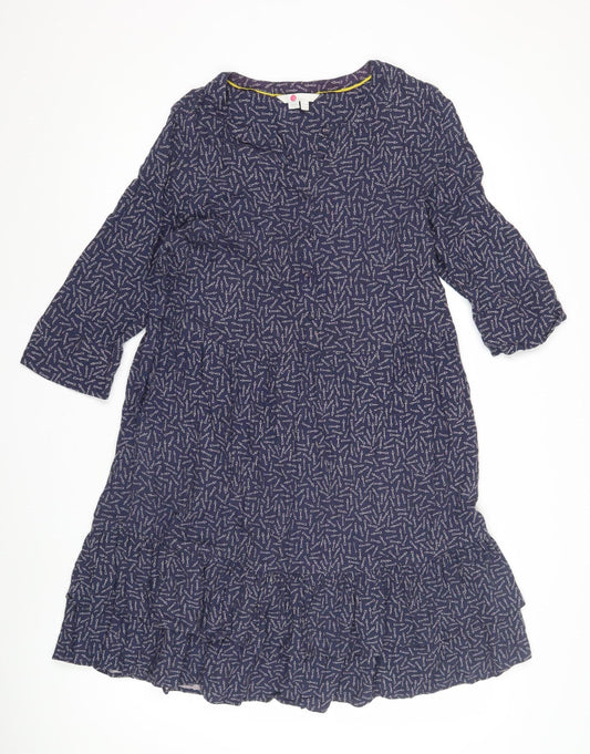 Boden Women's Blue A-Line Dress Size 14
