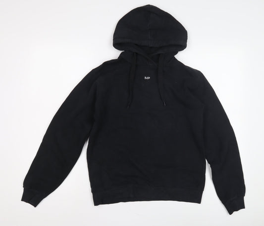 MP Men's Black Pullover Hoodie with Logo