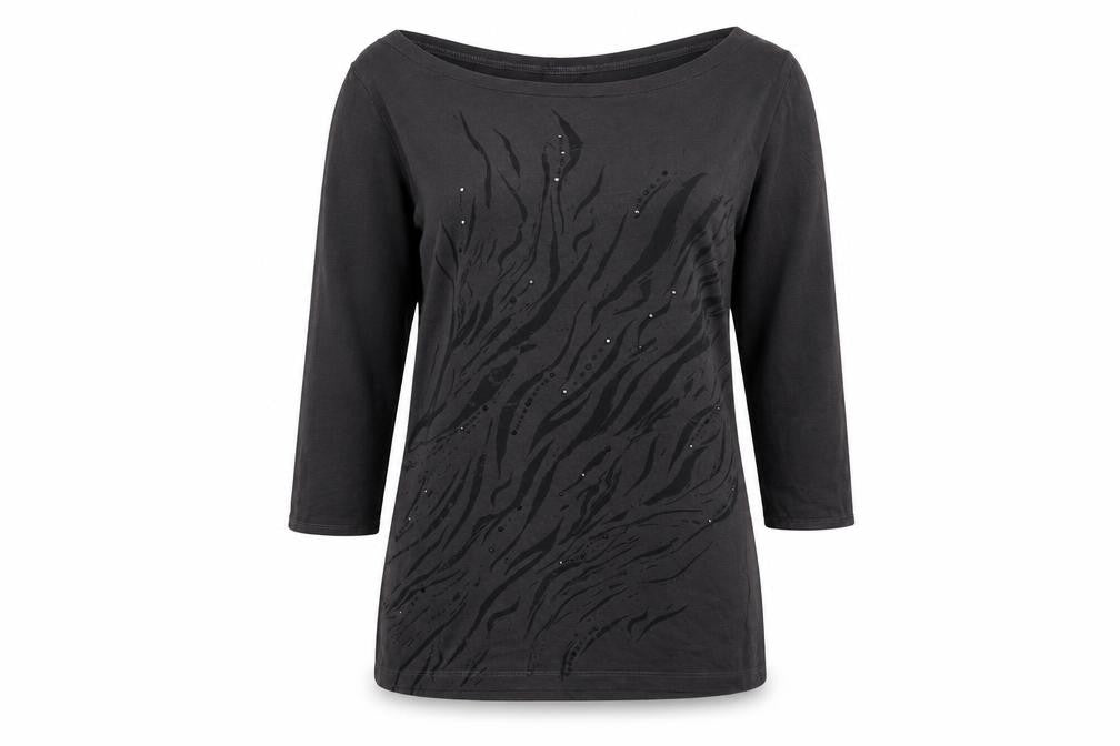 Front view of Debenhams Women's Black Beaded Top, size 14