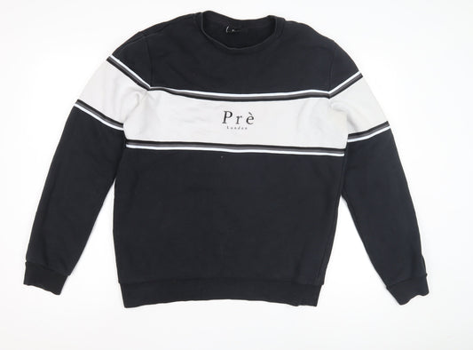 Prè London Men's Black Pullover Sweatshirt M