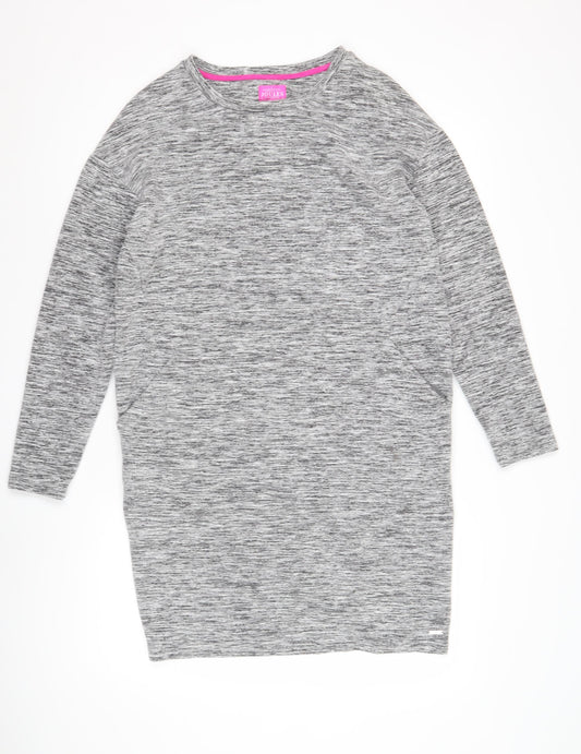 Joules Women's Grey Raglan Sleeve Jersey Dress Size 10