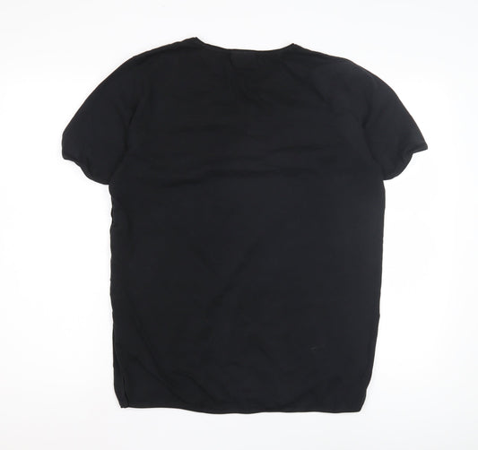 Hugo Boss Women's Black M T-Shirt, Regular Fit, Crew Neck