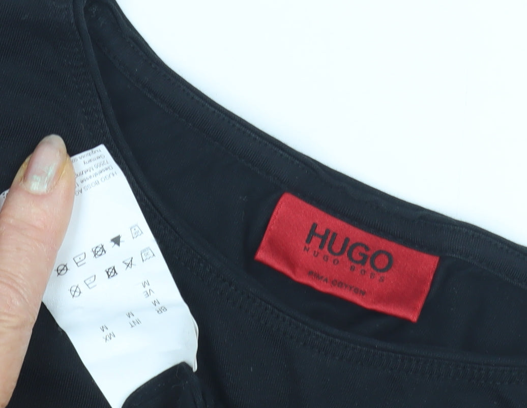 Hugo Boss Women's Black M T-Shirt, Regular Fit, Crew Neck