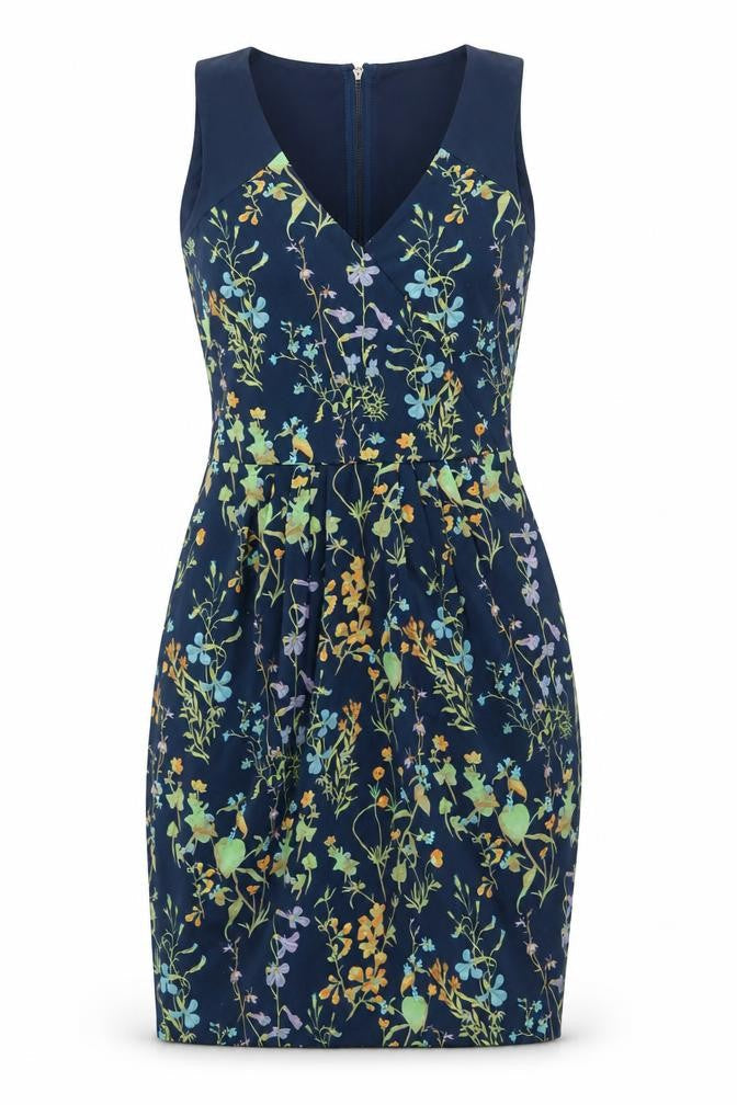 Sugarhill Boutique Women's Blue Floral Bodycon Dress