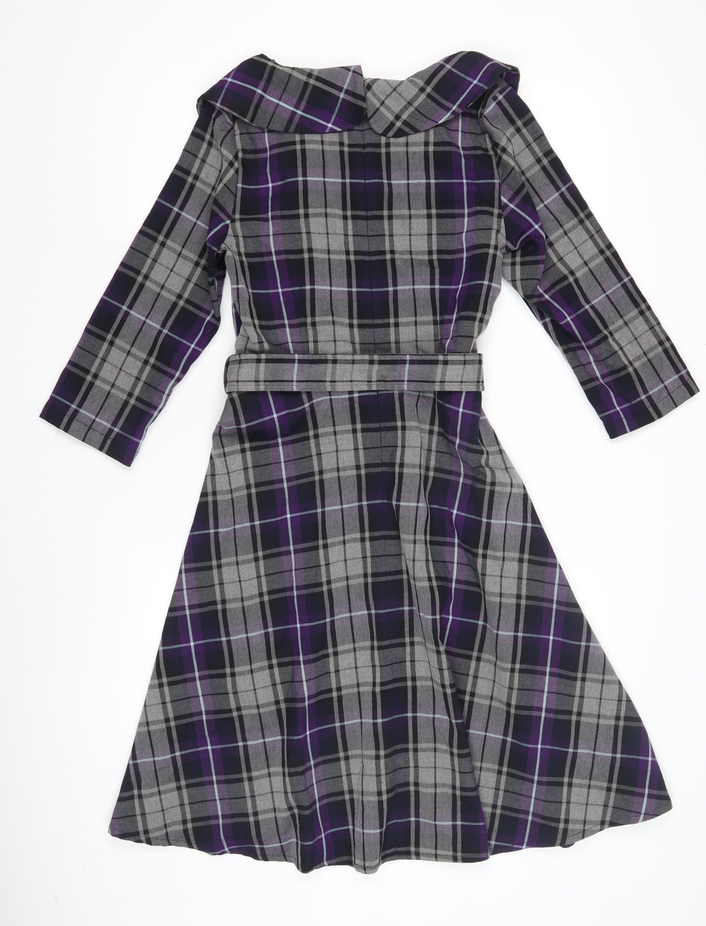 Joe Browns Women's Multicoloured Plaid Fit & Flare Dress
