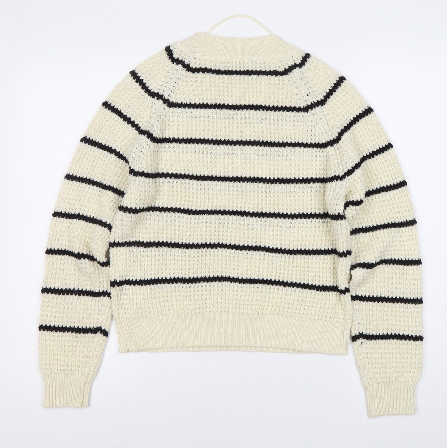 Vero Moda Women's White Pullover Jumper, Size 10, Striped