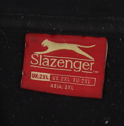 Slazenger Men's Black 2XL Pullover Hoodie Fleece