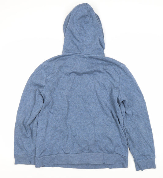 Adidas Women's Blue Pullover Hoodie, Size 16, Casual Sporty Style