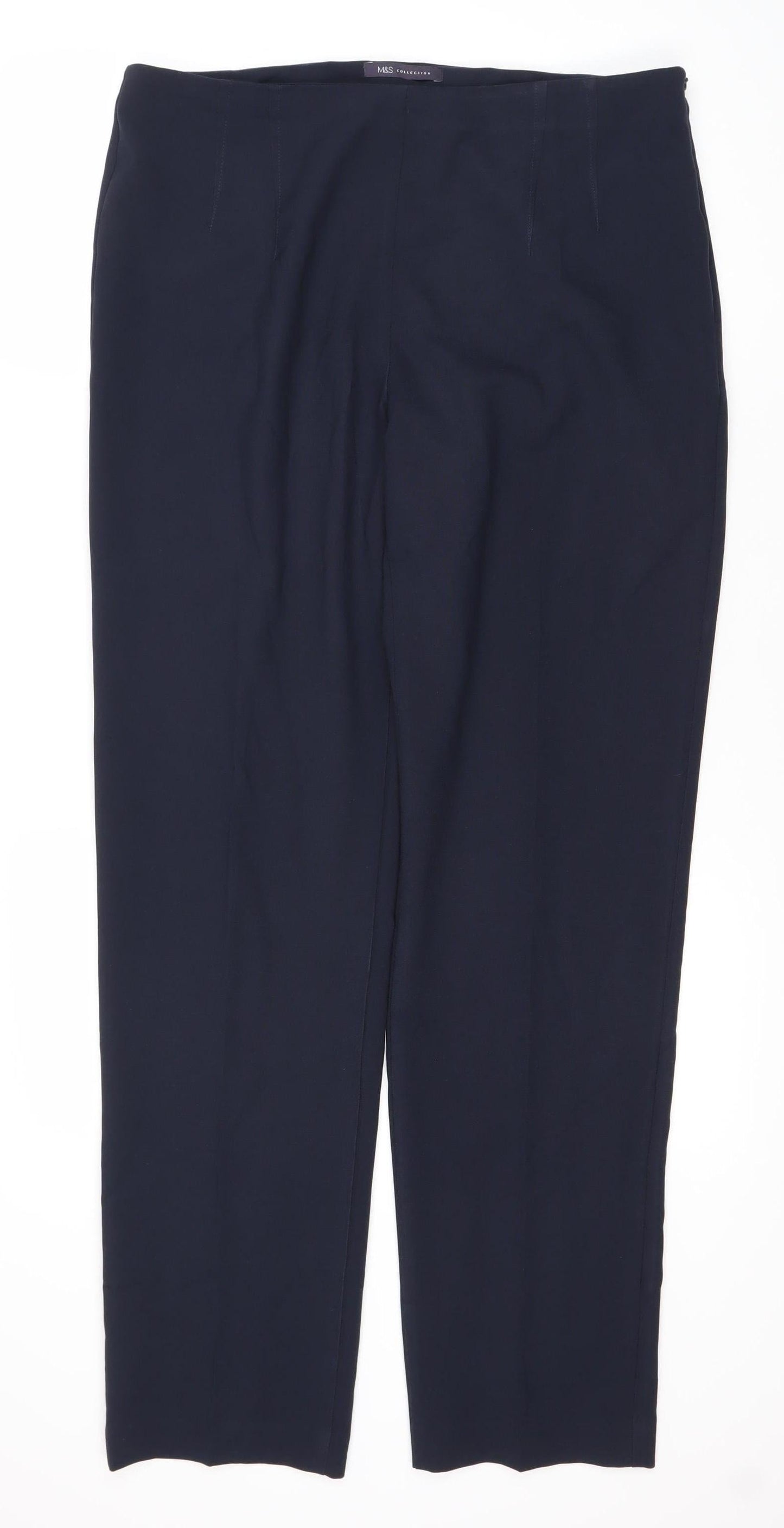 Marks and Spencer Women's Blue Trousers, Size 14