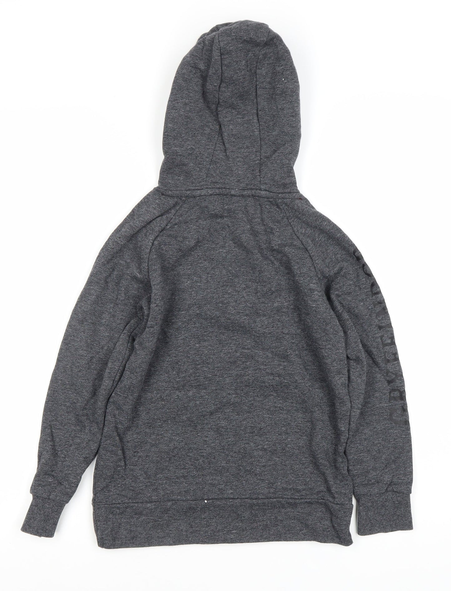 Harry Potter Boys Grey Hoodie 8-9 Years Gryffindor Cotton Blend