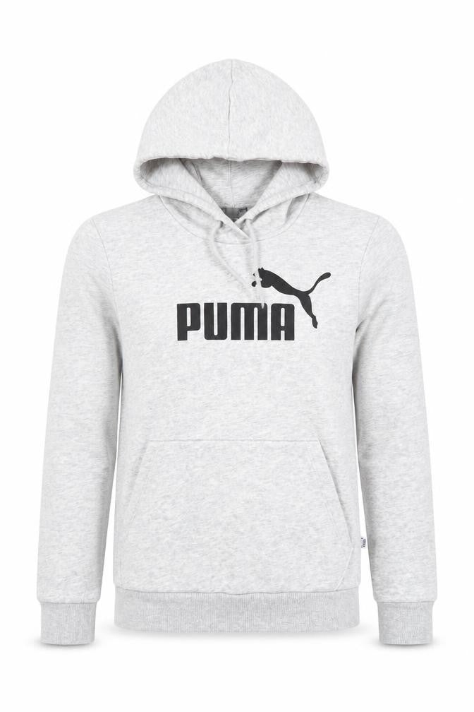 Unisex Adults UK 10 Regular PUMA Grey Pullover Hoodie