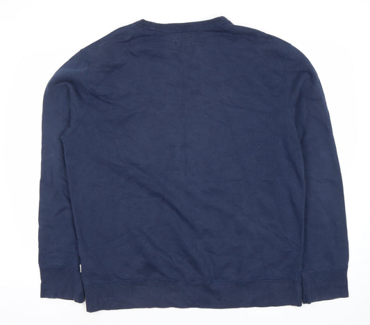 Converse Men's Blue XL Pullover Sweatshirt - Logo Accent