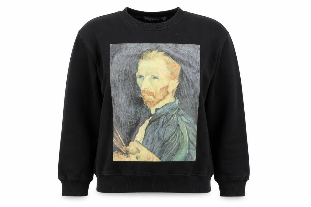 Primark Womens Black Art Pullover Sweatshirt XS