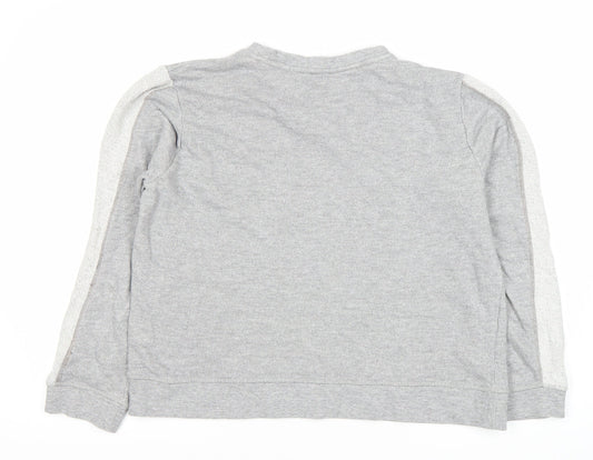 Trash Women's Grey Pullover Sweatshirt Medium