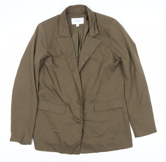 Vila Women's Brown Blazer Jacket Size 10