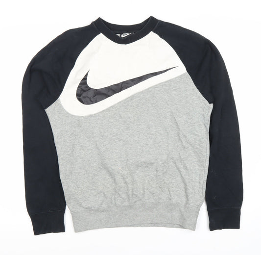 Nike Men's XS Sweatshirt Black Grey White Pullover