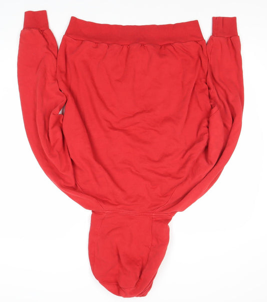 Lonsdale Men's Red Pullover Hoodie, Size L