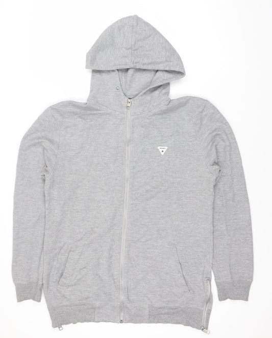 Soviet Men’s Grey Full Zip Hoodie, Size M