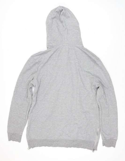 Soviet Men’s Grey Full Zip Hoodie, Size M