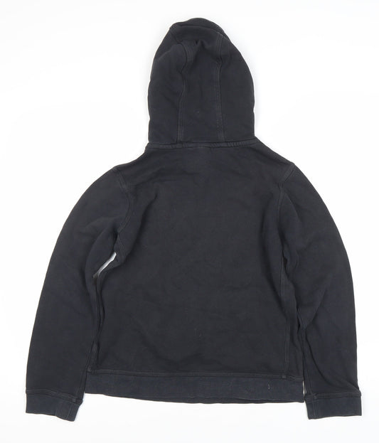 Nike Boys Black Pullover Hoodie - L, Logo Accent