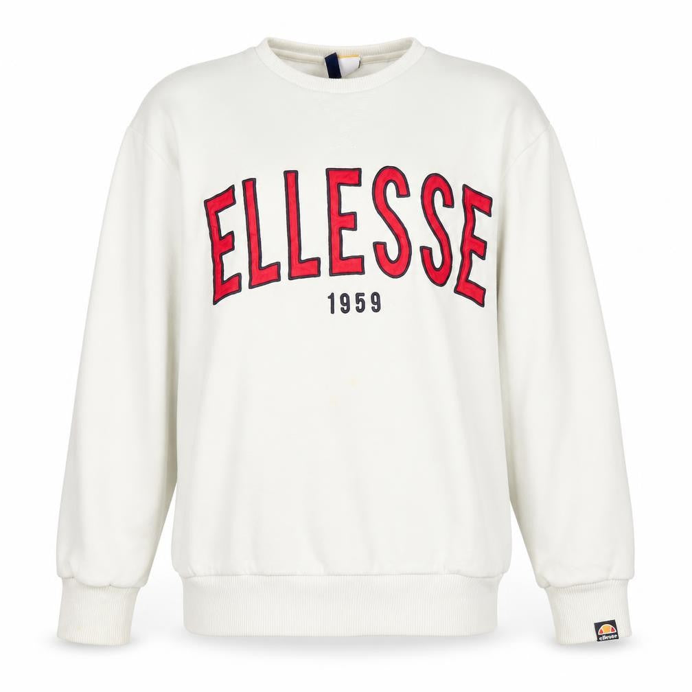 Womens UK M Regular ellesse White Pullover Sweatshirt