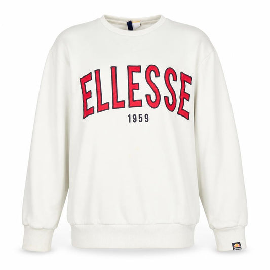 Womens UK M Regular ellesse White Pullover Sweatshirt
