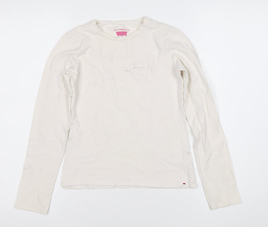 Levi Strauss Women's White Long Sleeve T-Shirt Size 12