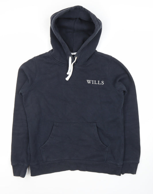 Jack Wills Women's Black Pullover Hoodie Size 10
