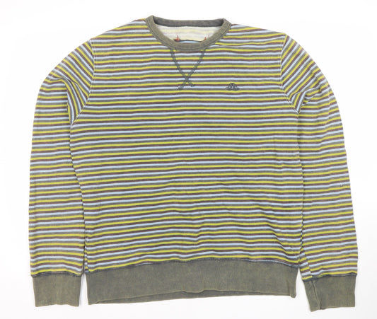 Jack & Jones Men's Multicoloured Striped Sweatshirt, S