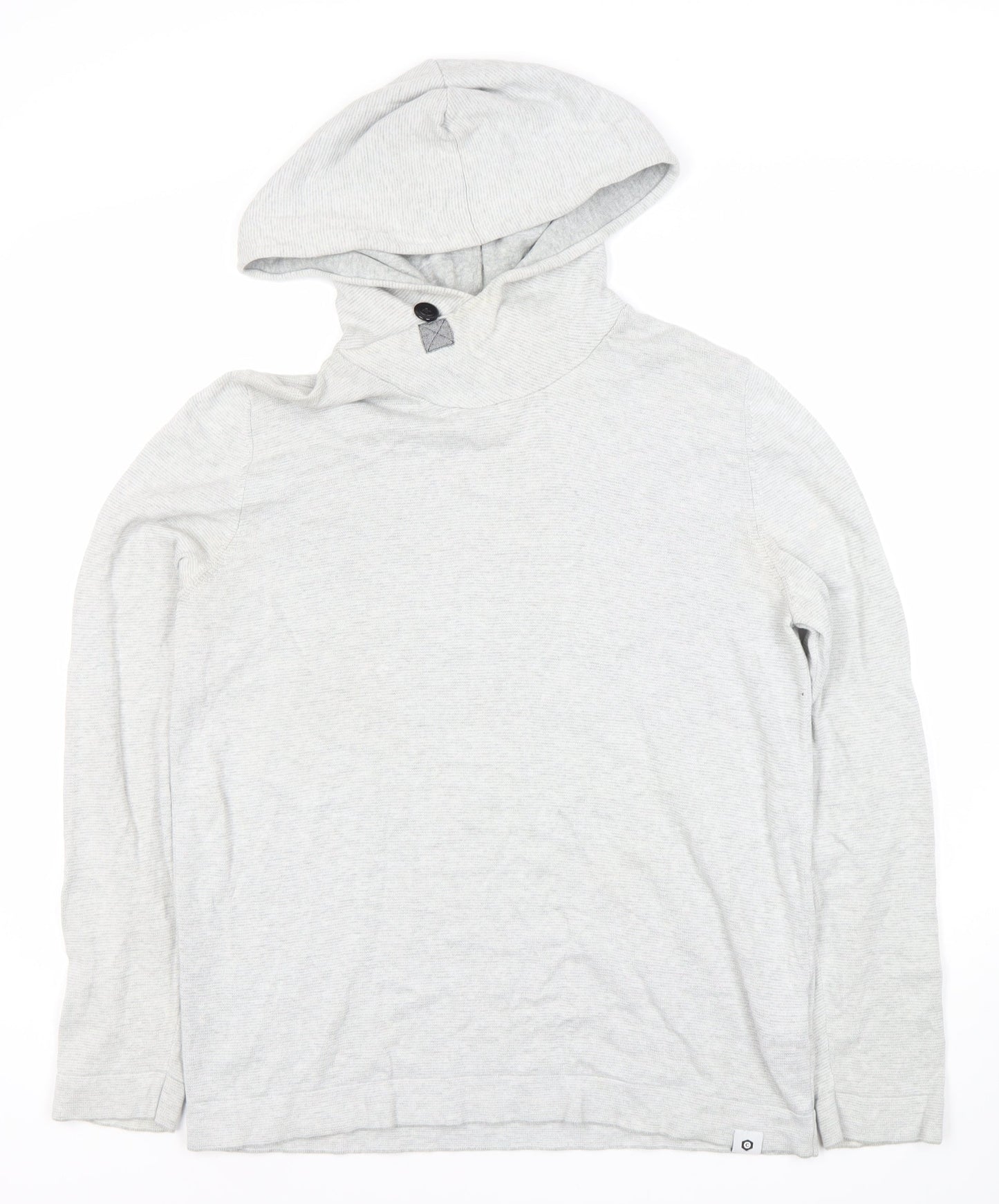 Jack & Jones Men's Grey Pullover Hoodie M