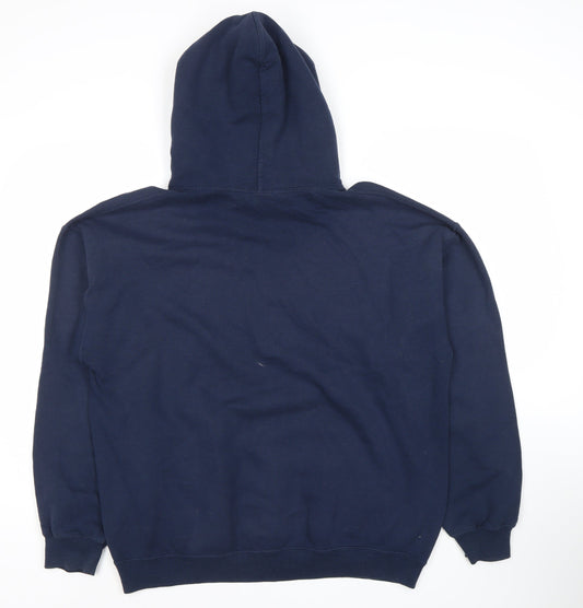 Gildan Men's Blue Captain America Hoodie L