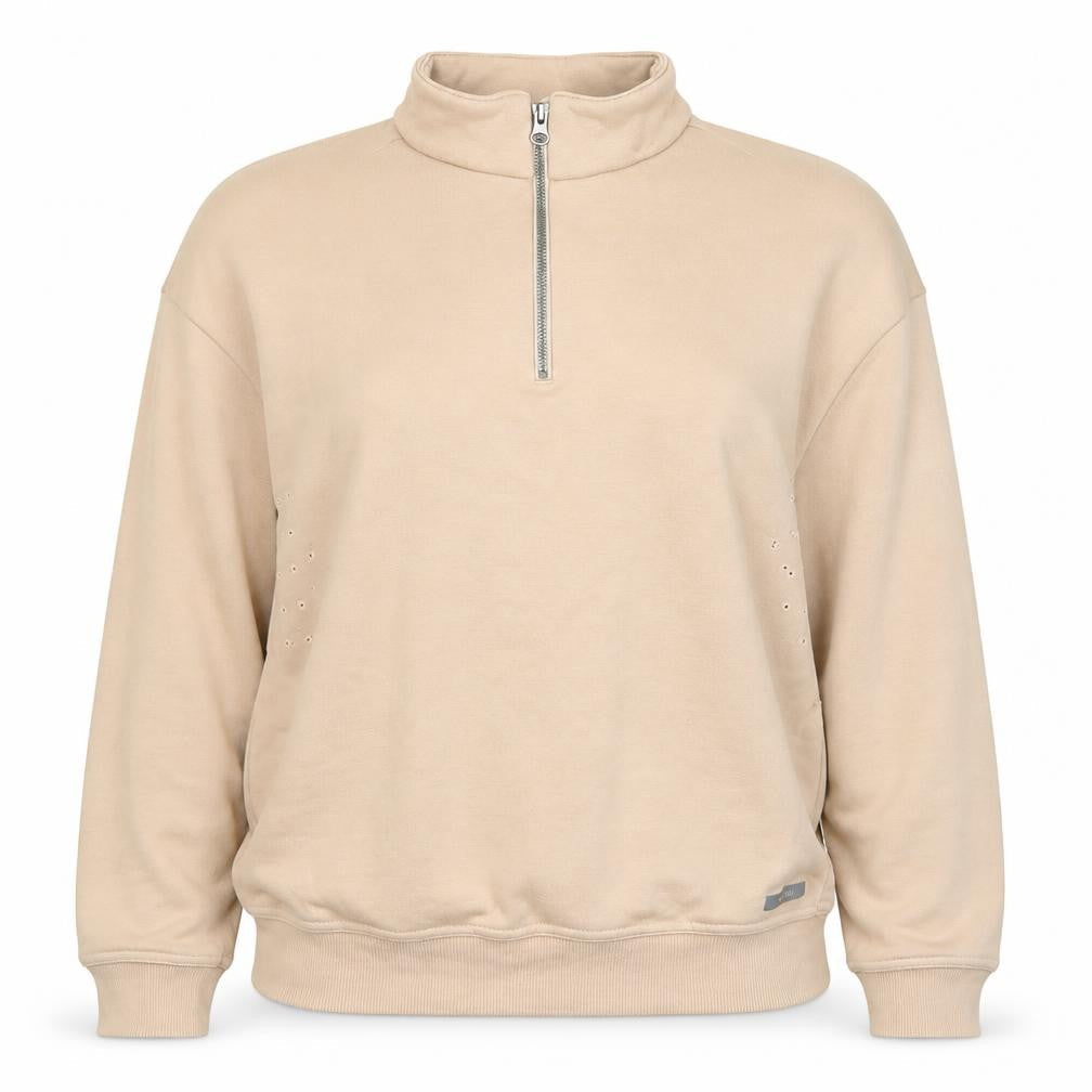 Decathlon Beige Unisex 12 Pullover Fleece Sweatshirt