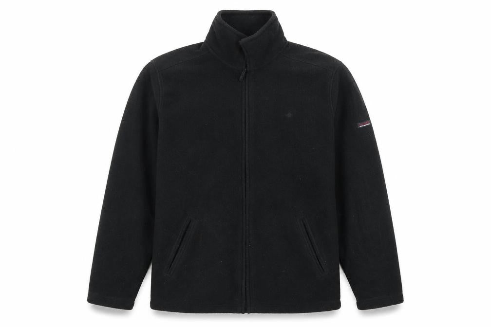 Maine New England Men's Black Fleece Jacket M Full Zip Winter