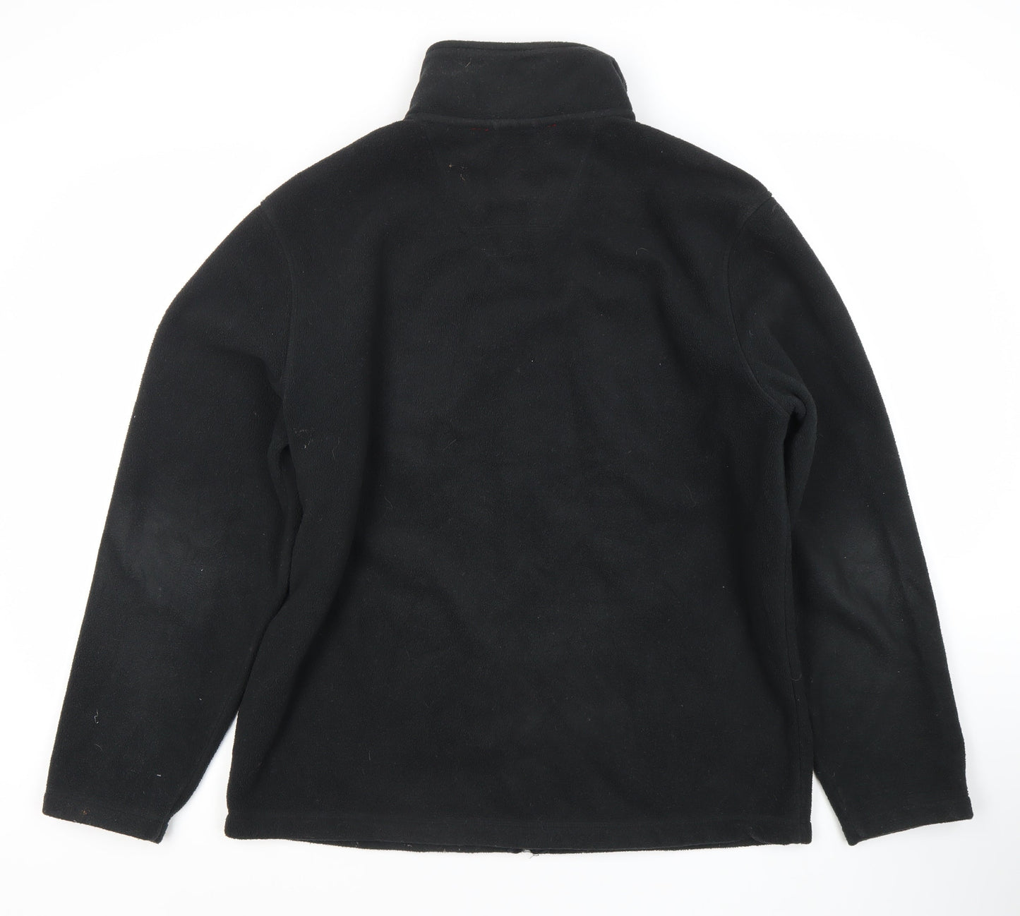 Maine Men's Black Fleece Jacket M Full Zip Winter