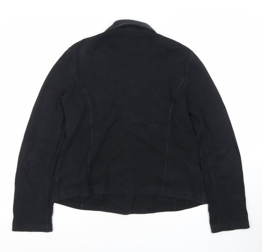 Laura Ashley Women's Black Cotton Blazer Size 12