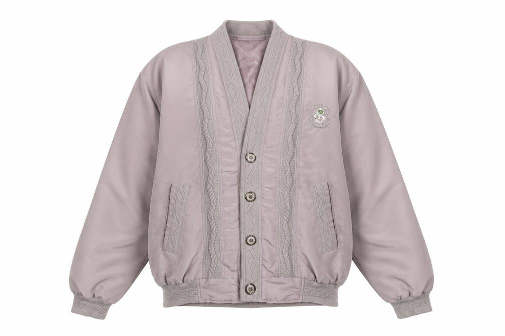 Fusinan Women’s Grey Buttoned Jacket XL