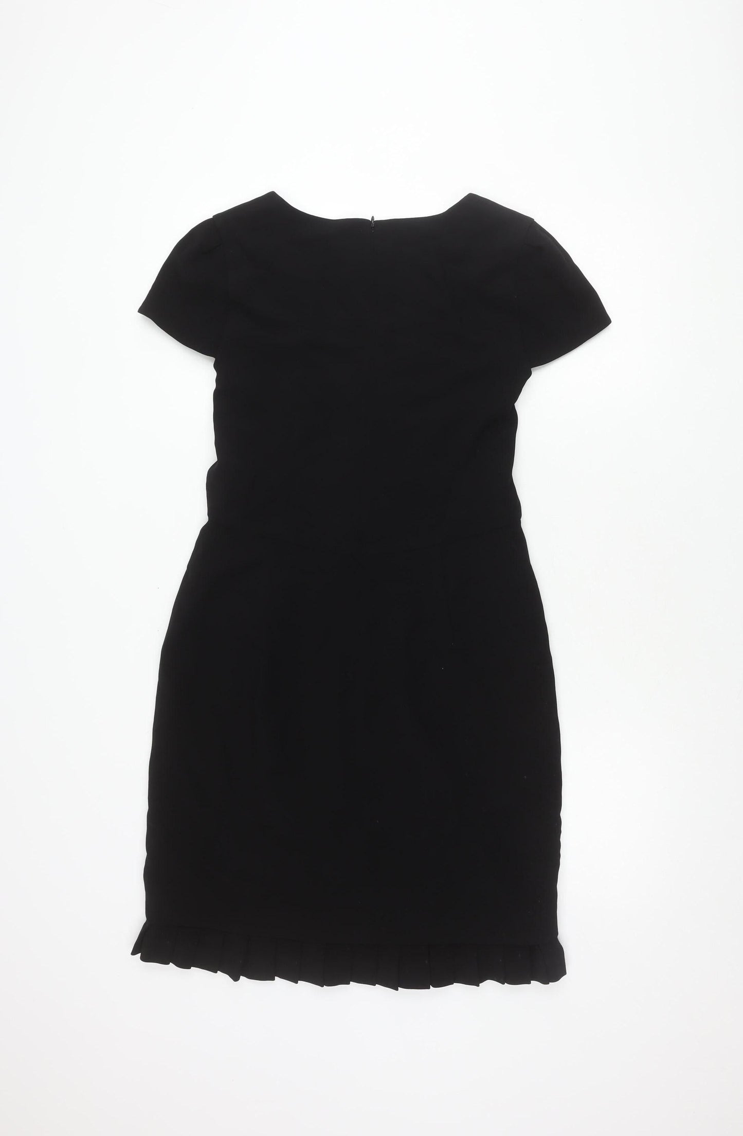 Jigsaw Women's Black Dress Size 12 with Zip Closure