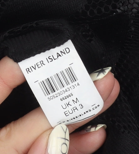 River Island Women's Black Sleeveless Top M