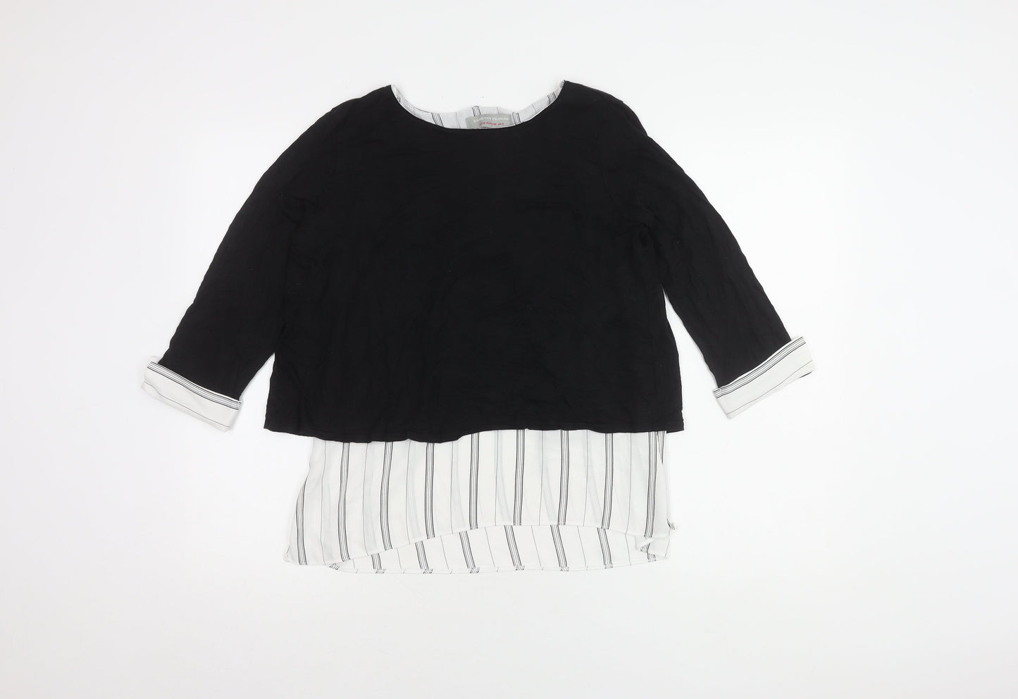Dorothy Perkins Women's Black & White Striped Top, Size 12