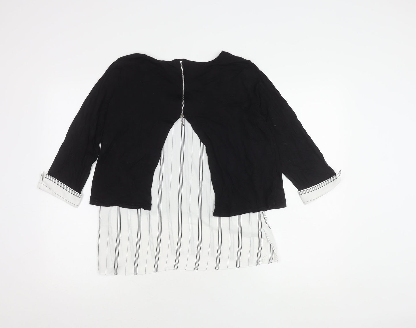 Dorothy Perkins Women's Black & White Striped Top, Size 12